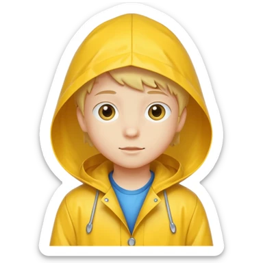 Raincoat Kid sticker