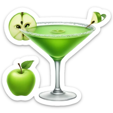 Green apple martini  sticker