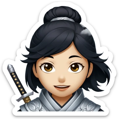 Moonlit Samurai sticker