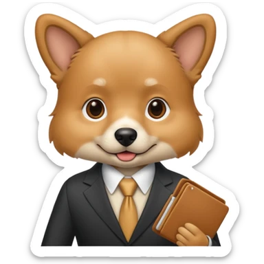 create a dog who does sales sticker