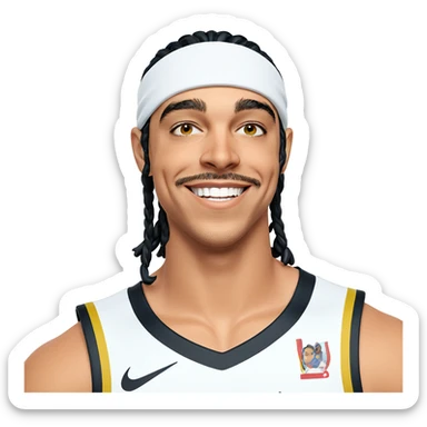 smiling boy in sportswear sticker