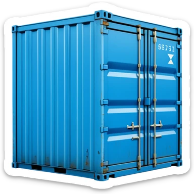 goods Contener emoji which is used for shipment of goods, single contaner sticker