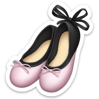 Black ballerina slippers  sticker