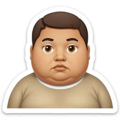 obese mexican boy sticker