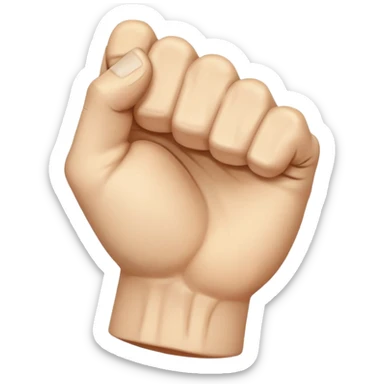a fist shaking profusely sticker