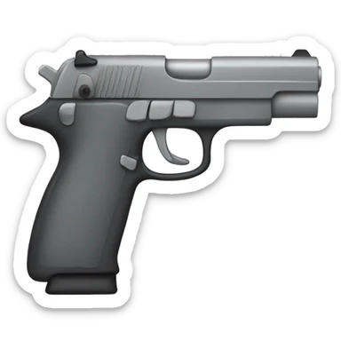 The gun is grey sticker