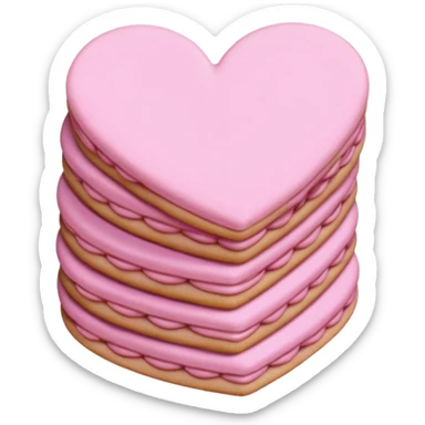 Natale rosa, biscotti estetico  sticker