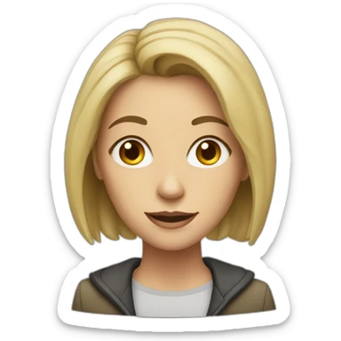 Caucasian-Female-Companion-to-DoctorWho sticker