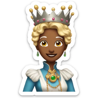 Crazy queen sticker