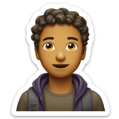 una carita exitada sticker