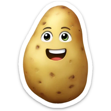 Potato hugging potato sticker