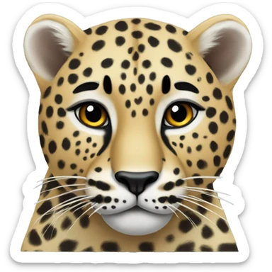 amur leopard sticker