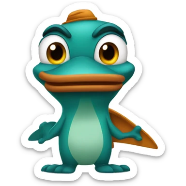 perry the platypus sticker