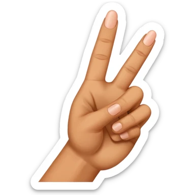 middle finger by side sticker