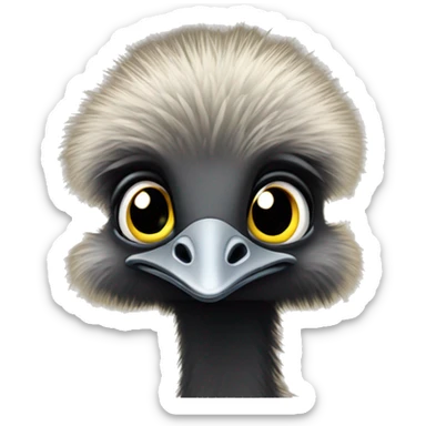 Cute baby emu  sticker