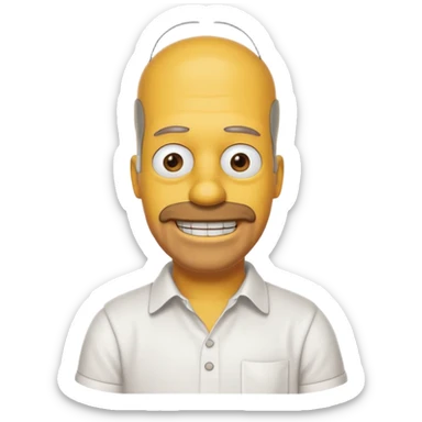 Homer simson sticker