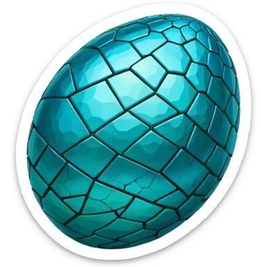cracked blue dragon egg sticker