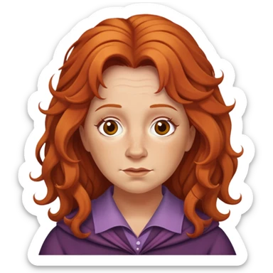 molly weasley, hair is a bit messy sticker