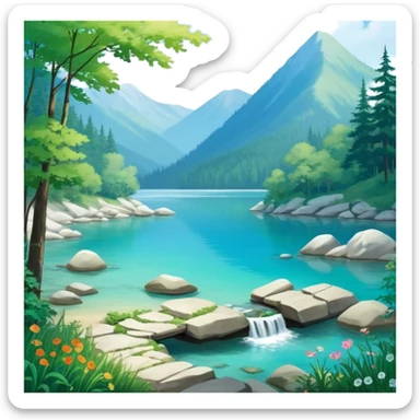 Бантики из ленточек разных цветов sticker