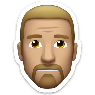 triple h with clear liquid on his face sticker