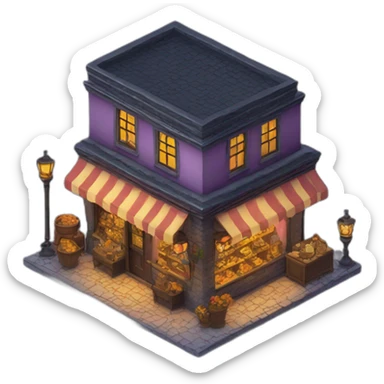 magic shop isometric sticker
