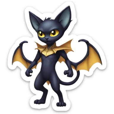 Dark-type-Psychic-type-Fakémon-Bat-Cat full body sticker