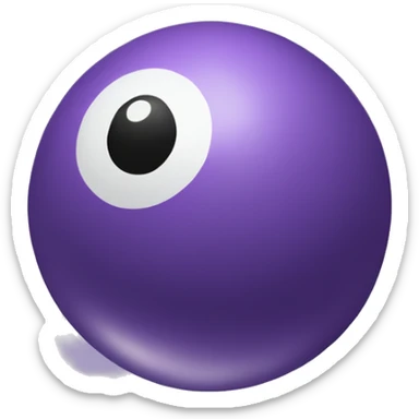 pastel purple eight ball sticker