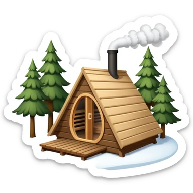 la tent that is a sauna and its smoke out the pipe try one with snow and trees around also
ag den mer som en rundt firkant og sort, også kan det stå SAUNA på sticker