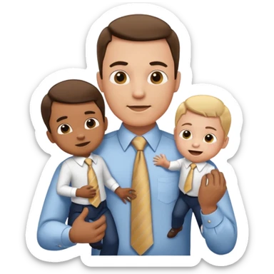 child play beating dad sticker