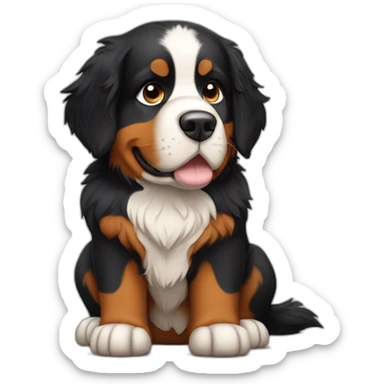Bernese mountain dog viking sticker