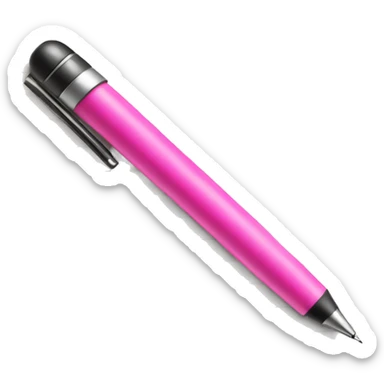 pink pen writting on a paper sticker