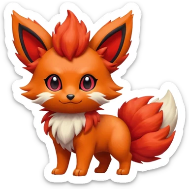 Litten-Eevee-Vulpix-fusion sticker
