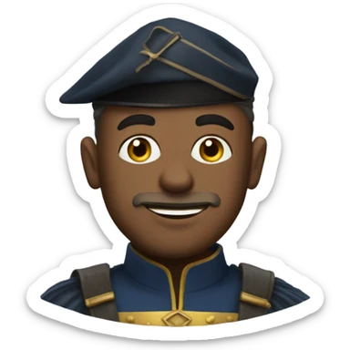 Lieutenant Dan if he was a wizard of oz henchman sticker