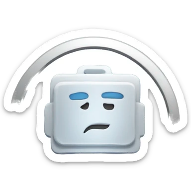 Blue verification badge on a sub shape  sticker