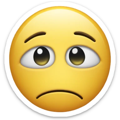 Sad face using a happy mask sticker