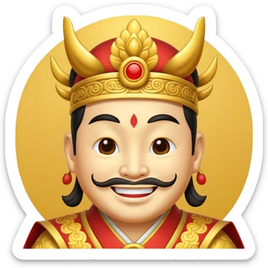 Chinese God of Wealth sticker