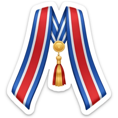the mayor’s sash (with the color of french flag) sticker