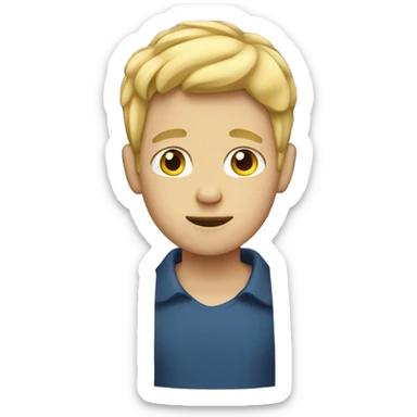 Blonde guy with autism sticker