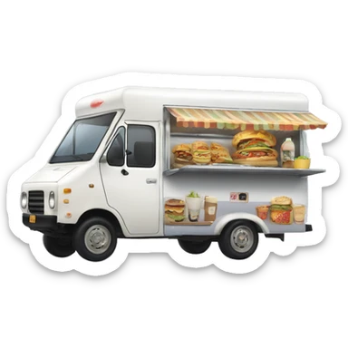 Toyota 86 1973 food truck  sticker