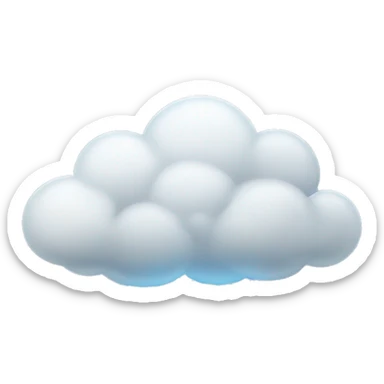 clouds with rays coming out of it  sticker