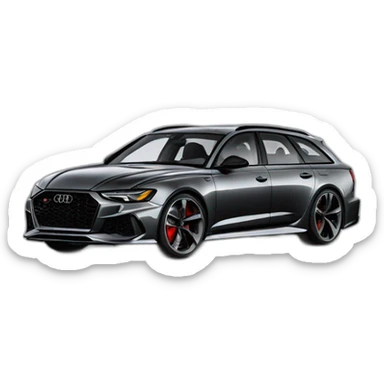 Audi rs6 black sticker