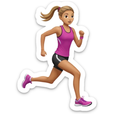 mulher correndo sticker