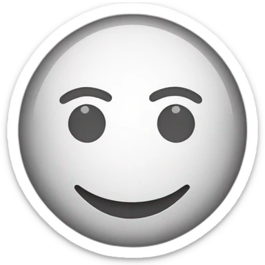 happy smile simple, with a curve line for the smile and the eyes are just circles sticker