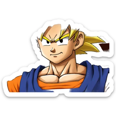 Goku from dragon ball Z sticker