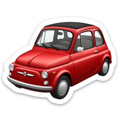 White Fiat 500L  sticker