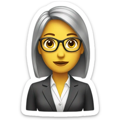 lady financial accountant sticker