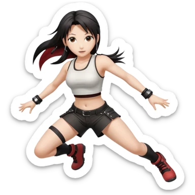 Final fantasy 7 Tifa dance  sticker