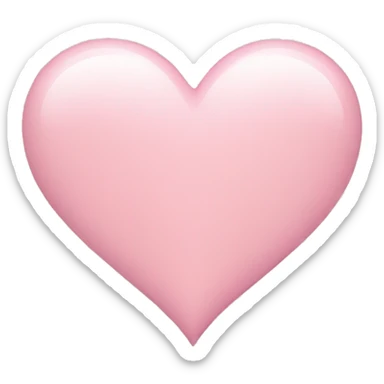 Light pink heart  sticker