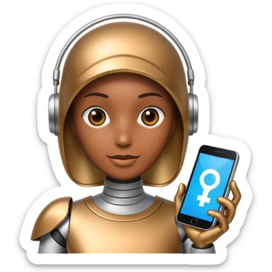 Create for me an image or emoji when an AI comes & changes the world of search engines. sticker