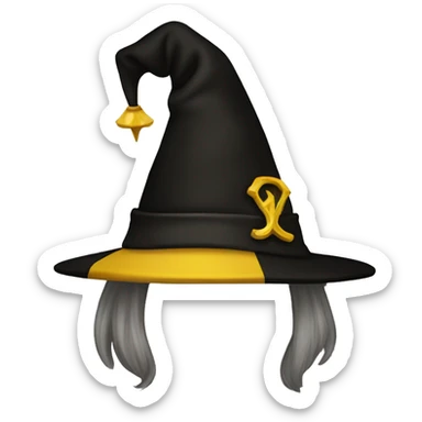 magican hat hufflepuff sticker